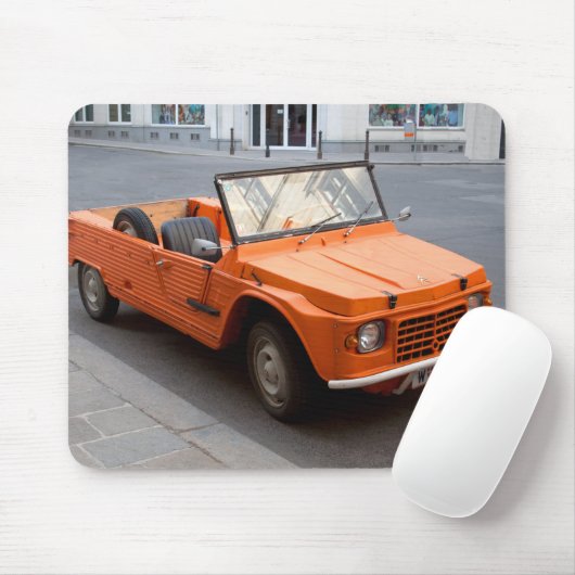 Orange Citroen Mehari Mousepad (Mit Mouse)