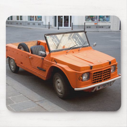 Orange Citroen Mehari Mousepad (Vorne)
