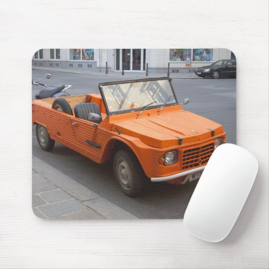 Orange Citroen Mehari Mousepad (Mit Mouse)