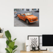 Orange Citroën Mehari Poster (Heimbüro)
