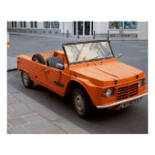Orange Citroen Mehari Poster (Vorderseite)