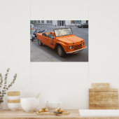 Orange Citroen Mehari Poster (Küche)