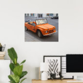 Orange Citroen Mehari Poster (Heimbüro)