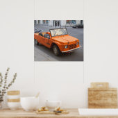 Orange Citroen Mehari Poster (Küche)