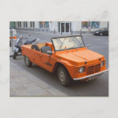 Orange Citroën Mehari Postkarte (Vorderseite)