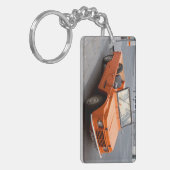 Orange Citroen Mehari Schlüsselanhänger (Vorderseite links)