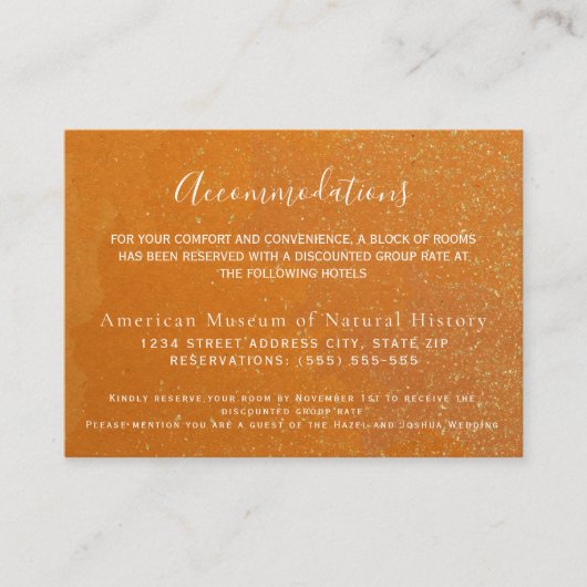 Orange Citrus Aquarellwohnung Begleitkarte (Vorderseite)