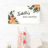 Orange Citrus Babydusche Hintergrund Kleine Süsse Banner (Insitu)