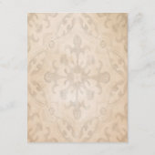 Orange Citrus Blossom Watercolor Hochzeitdetails Begleitkarte (Rückseite)