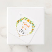 Orange Citrus Brautparty Vielen Dank Geschenkanhänger (Beispiel)