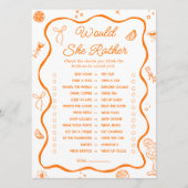 Orange Citrus Brautparty würde eher Karte (Vorderseite)