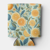 Orange Citrus Elegantes Brautparty Dosenkühler (Vorderseite)