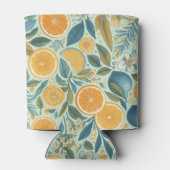 Orange Citrus Elegantes Brautparty Dosenkühler (Rückseite)