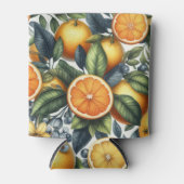 Orange Citrus Elegantes Brautparty Dosenkühler (Vorderseite)