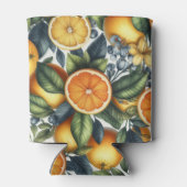 Orange Citrus Elegantes Brautparty Dosenkühler (Rückseite)