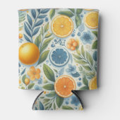 Orange Citrus Elegantes Brautparty Dosenkühler (Vorderseite)