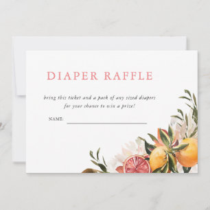 Orange Citrus Floral Botanical Windelrumpf Einladung