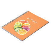Orange Citrus Frucht Fruity Notizblock (Linke Seite)