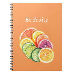 Orange Citrus Frucht Fruity Notizblock