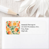 Orange Citrus Frucht Retro Muster (Insitu)