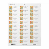 Orange Citrus Frucht Retro Muster (Vorne)