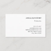 Orange Citrus Frucht Retro Muster Visitenkarte (Rückseite)