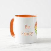 Orange Citrus Frucht Sei Fruchtig Tasse (Vorderseite Links)