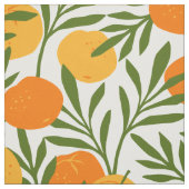 Orange Citrus Fruchtmuster Stoff (Muster)