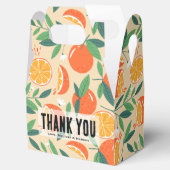 Orange Citrus Fruit Retro Muster Vielen Dank Geschenkschachtel (Geöffnet)