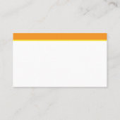 Orange Citrus Fruit Slices Dietitian Nutritionist Visitenkarte (Rückseite)