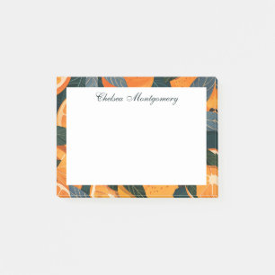 Orange Citrus Illustration Personalisiert Post-it Klebezettel