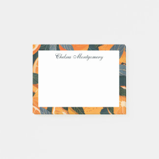 Orange Citrus Illustration Personalisiert Post-it Klebezettel