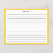 Orange, Citrus Kitchen Rezeptkarte (Rückseite)