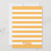Orange Citrus Kleine Süsse 1. Geburtstag Einladung (Rückseite)