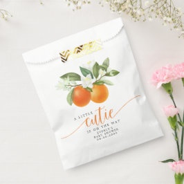 Orange Citrus Kleine Süsse auf dem Weg Babydusche Geschenktütchen