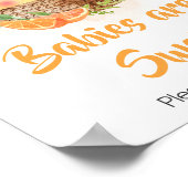 Orange Citrus Kleine Süsse Babies sind süß Poster (Ecke)