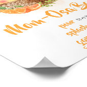 Orange Citrus Kleine Süsse Baby Dusche Mama Osa Ba Poster (Ecke)
