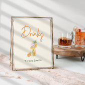 Orange Citrus Kleine Süsse Babydusche Getränke Unt Poster