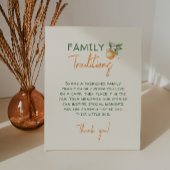 Orange Citrus Kleine Süsse Familientraditionen Sockelschild