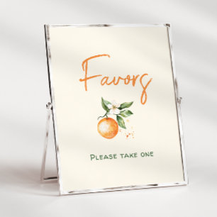 Orange Citrus Kleine Süsse Kinderdusche Favoriten Poster