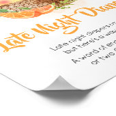 Orange Citrus Kleine Süsse Späte Nachttaucher Poster (Ecke)