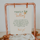 Orange Citrus Kleine Süsse Traditionen Unterschrei Poster