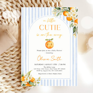 Orange Citrus Little Cutie Baby Shower Einladung