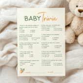 Orange Citrus Little Süsse Baby Showkarte Einladung