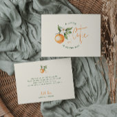 Orange Citrus Little Süsse Schwangerschaft Ankündigung