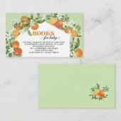 Orange Citrus Little Süsse Wasserfarben Babyshowe Begleitkarte (Vorne/Hinten)