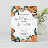 Orange Citrus Moderne Wasserfarbe Botanische Einla Einladung (Stehend Vorderseite)