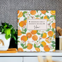 Orange Citrus Muster Wasserfarbe Favoritenrezepte