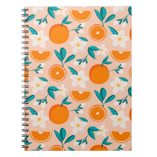 Orange Citrus Notizblock (Vorderseite)