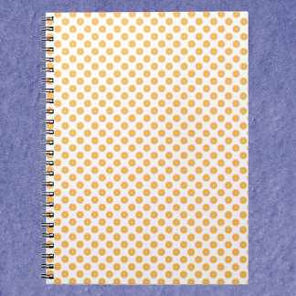 Orange Citrus Pattern Notizblock